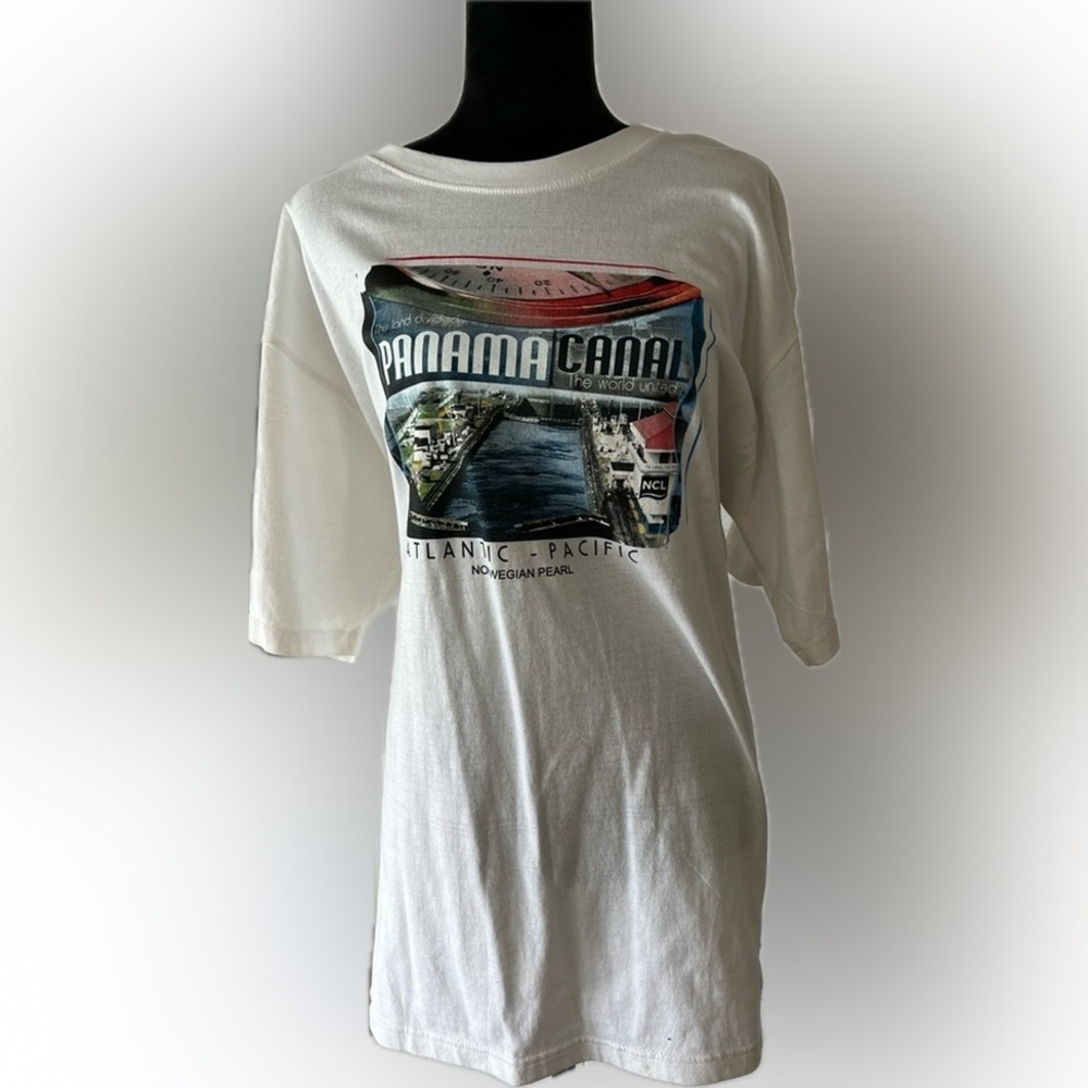Norwegian cruise lines Panama Canal/Atlantic Pacific cruise tee shirt, 2X, NWT